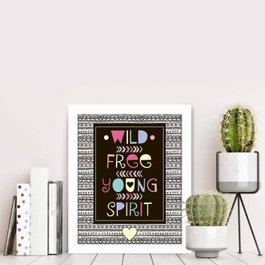 Wallity Cuadro Decorativo Enmarcado Multicolor BCT-073
